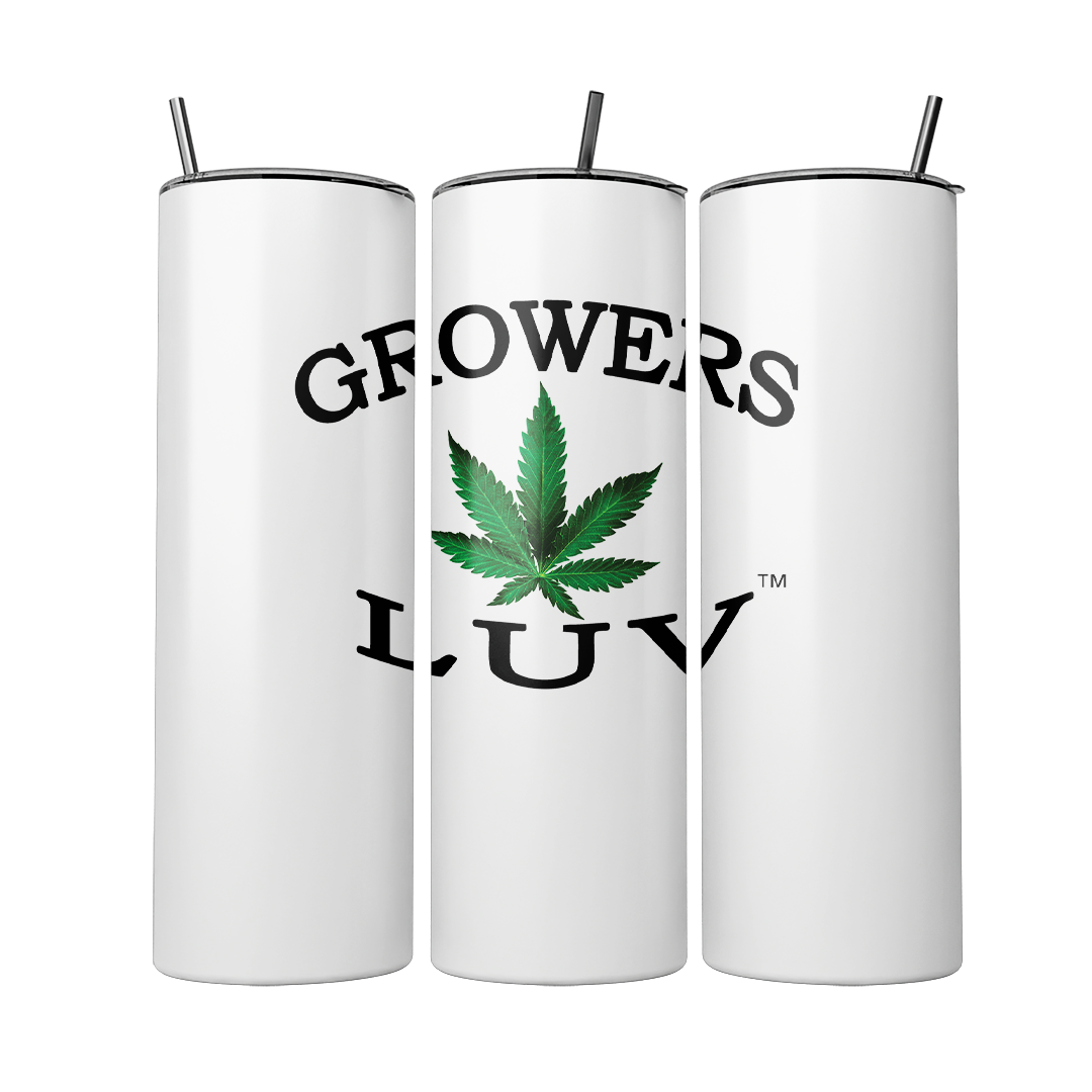Growers Luv Tumbler Insulated White