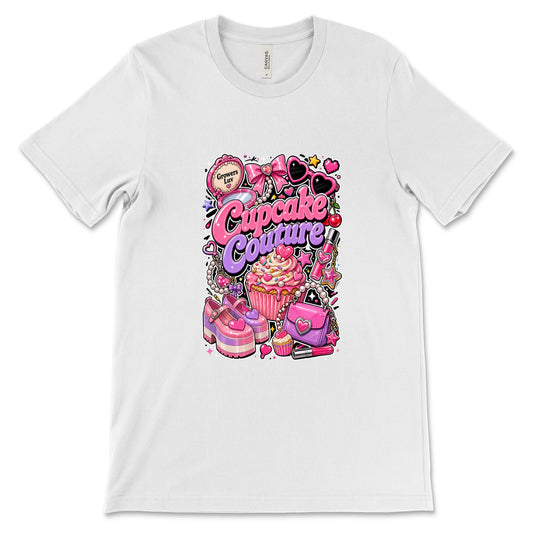 Cupcake Couture Women's Bella Canvas Graphic Tee in White