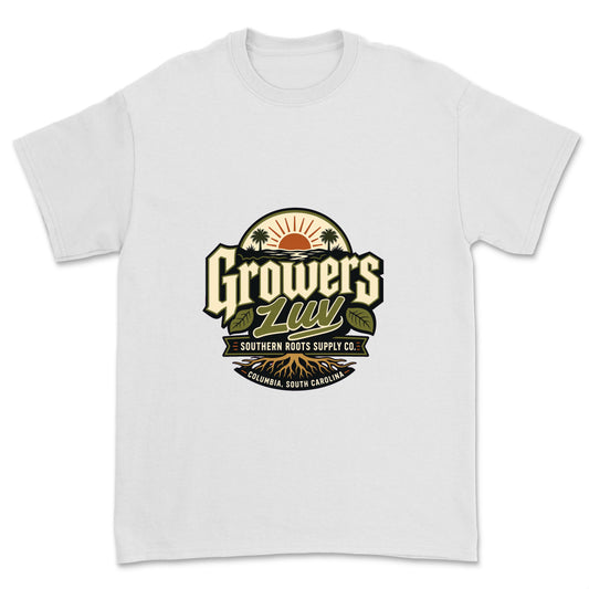 Southern Roots Supply Co Men's Gildan Graphic Tee in White