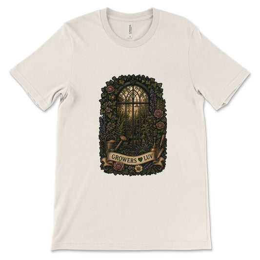 Greenhouse Garden Women's Bella Canvas Graphic Tee in Natural