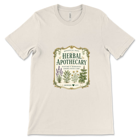 Herbal Apothecary Women's Bella Canvas Graphic Tee in Natural