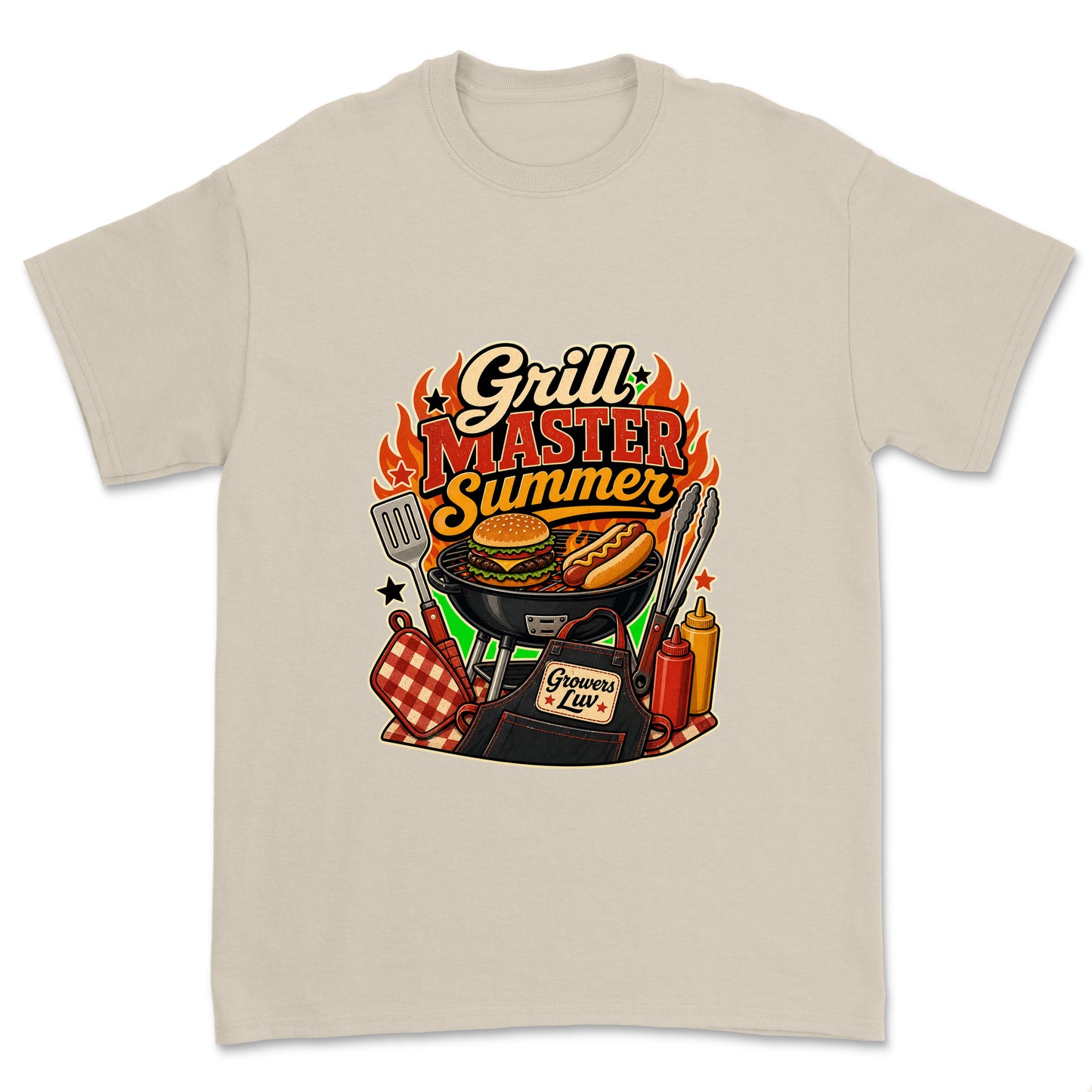 Grill Master Summer Men's Gildan Graphic Tee in Sand