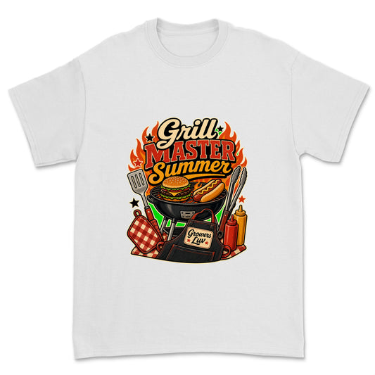 Grill Master Summer Men's Gildan Graphic Tee in White