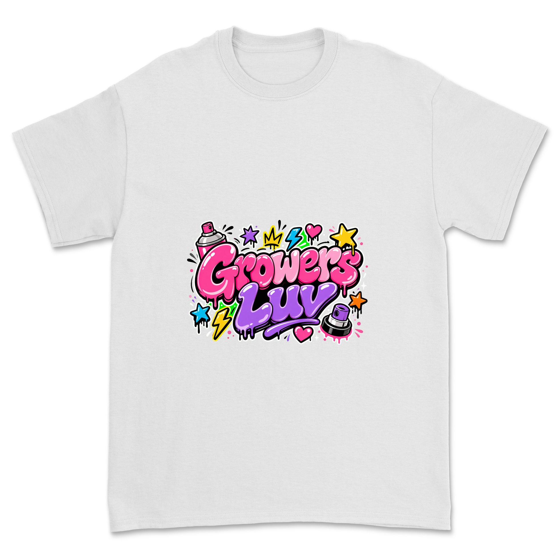 Bubblegum Graffiti Youth Graphic Tee in White