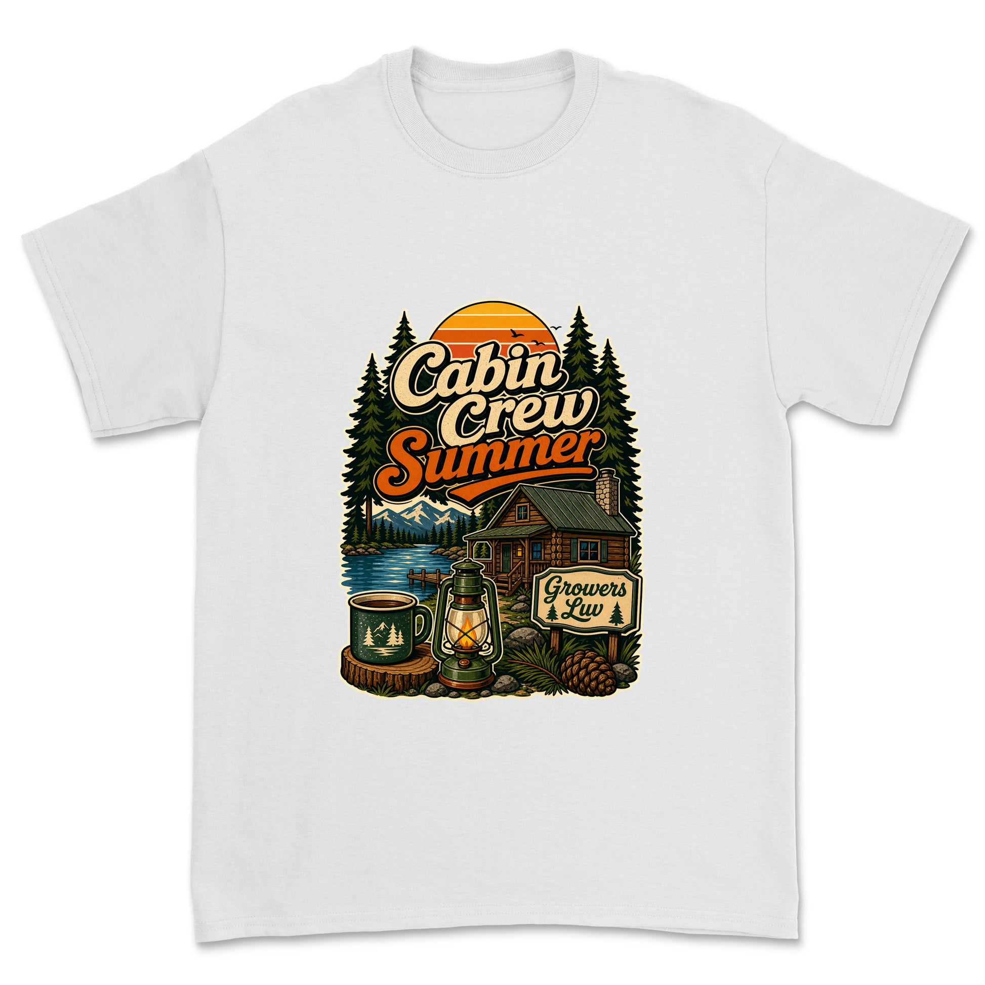 Cabin Crew Summer Men's Gildan Graphic Tee in White