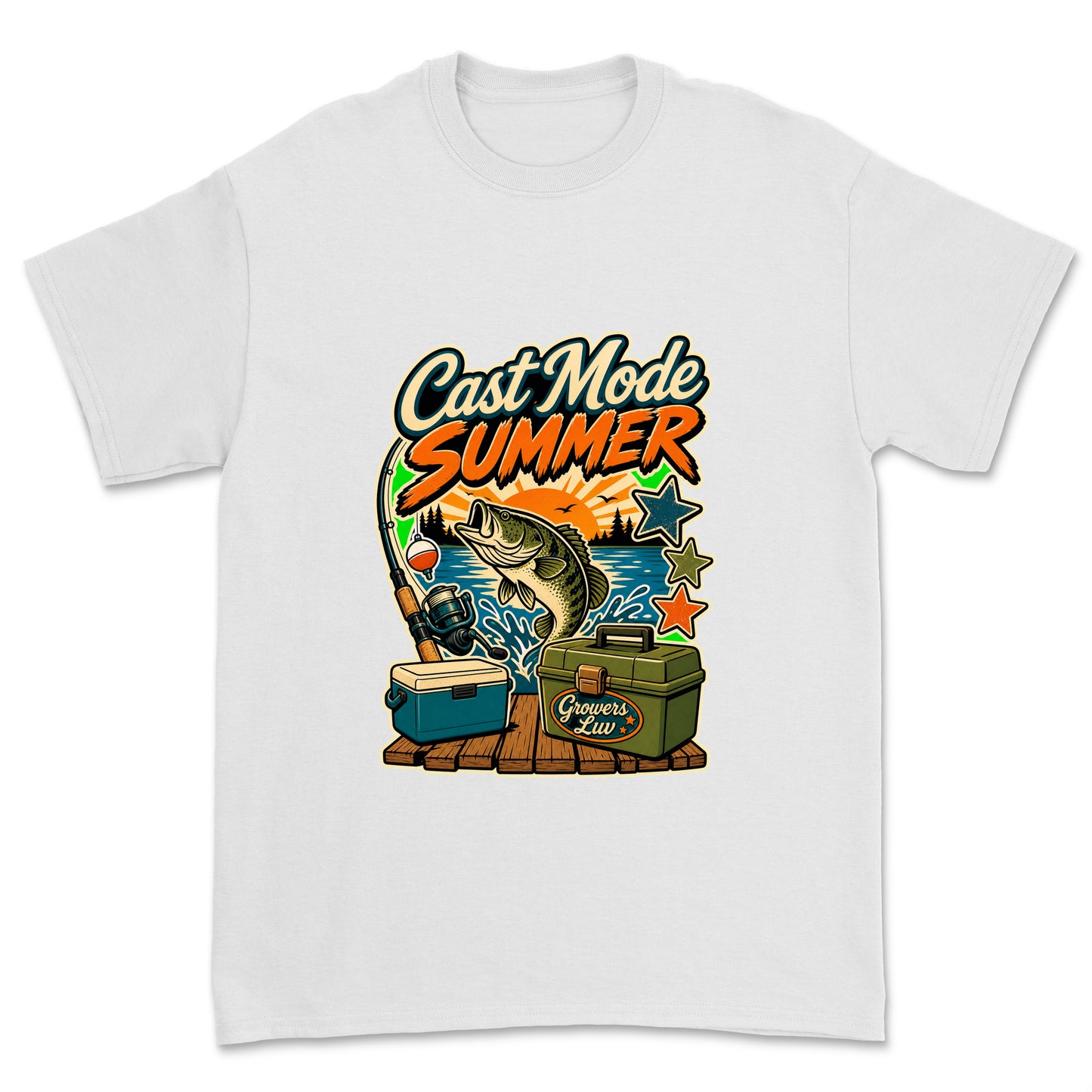 Cast Mode Summer Men's Gildan Graphic Tee in White