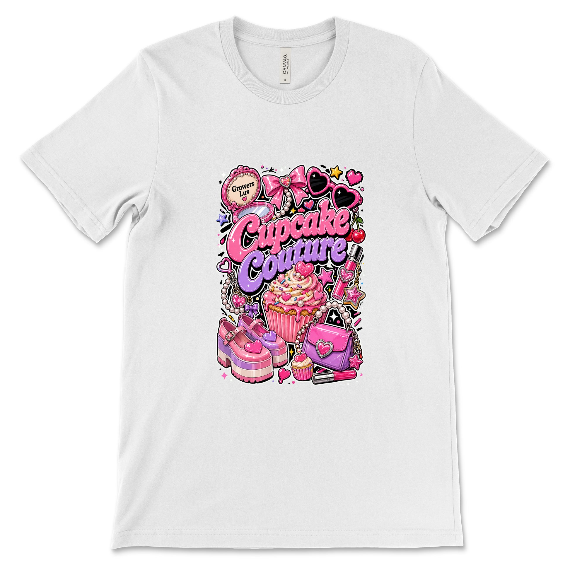 Cupcake Couture Women's Bella Canvas Graphic Tee in White