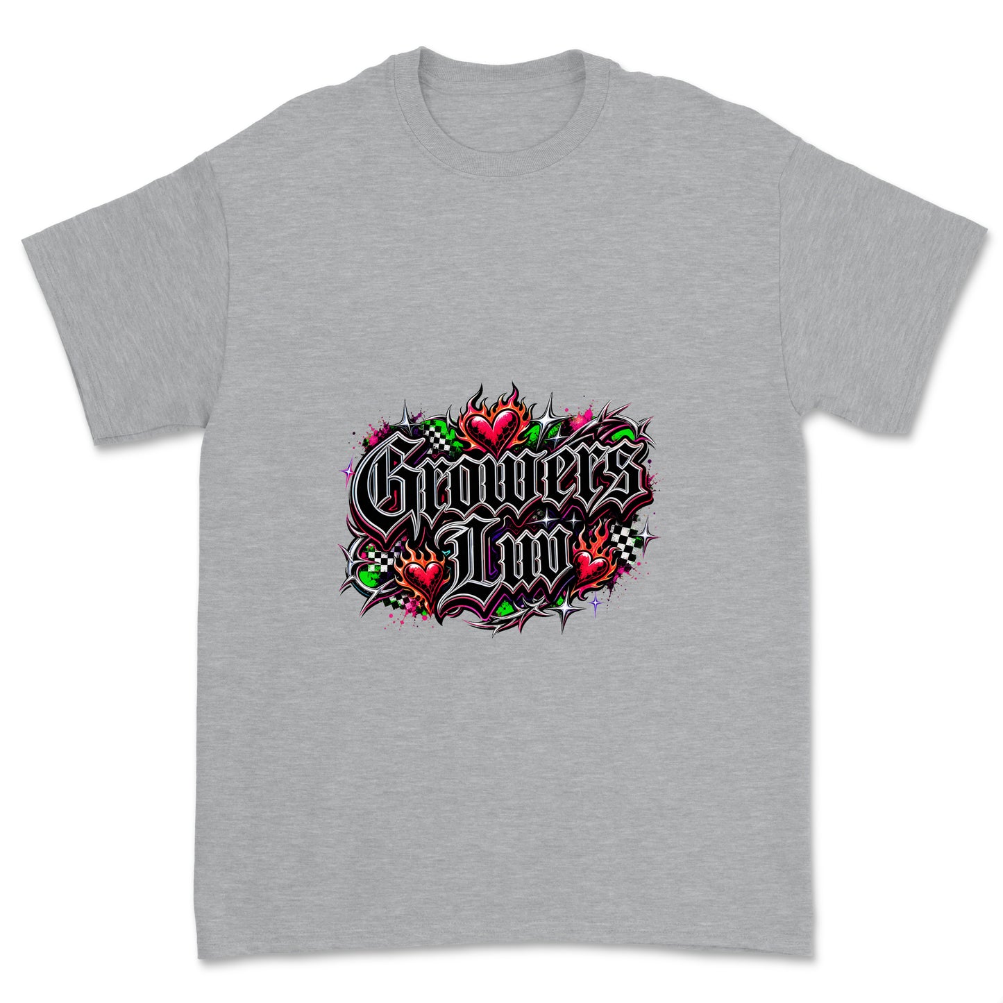 Dark Streetwear Youth Graphic Tee in Sport Grey Heather