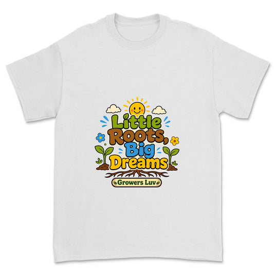 Little Roots Big Dreams V2 Youth Graphic Tee in White