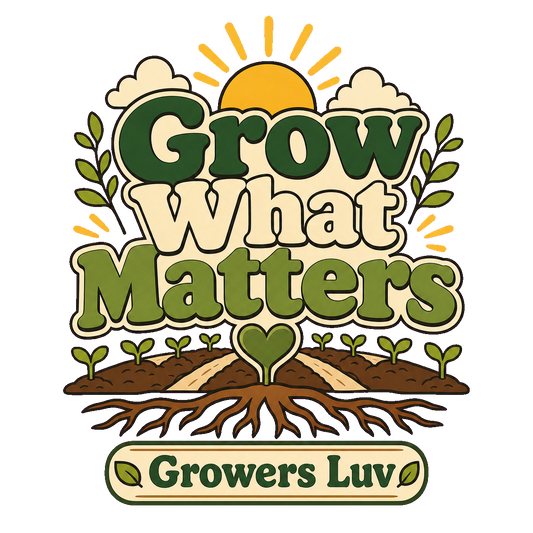Grow What Matters Large Natural Tote Bag artwork detail