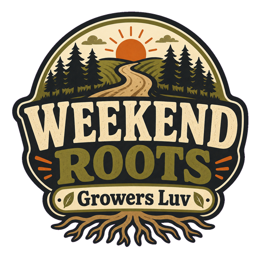 Weekend Roots Large Natural Tote Bag artwork detail