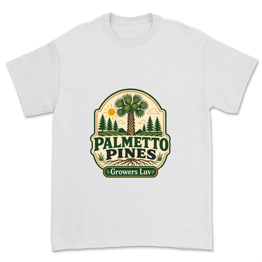Palmetto Pines Men's Gildan Graphic Tee in White