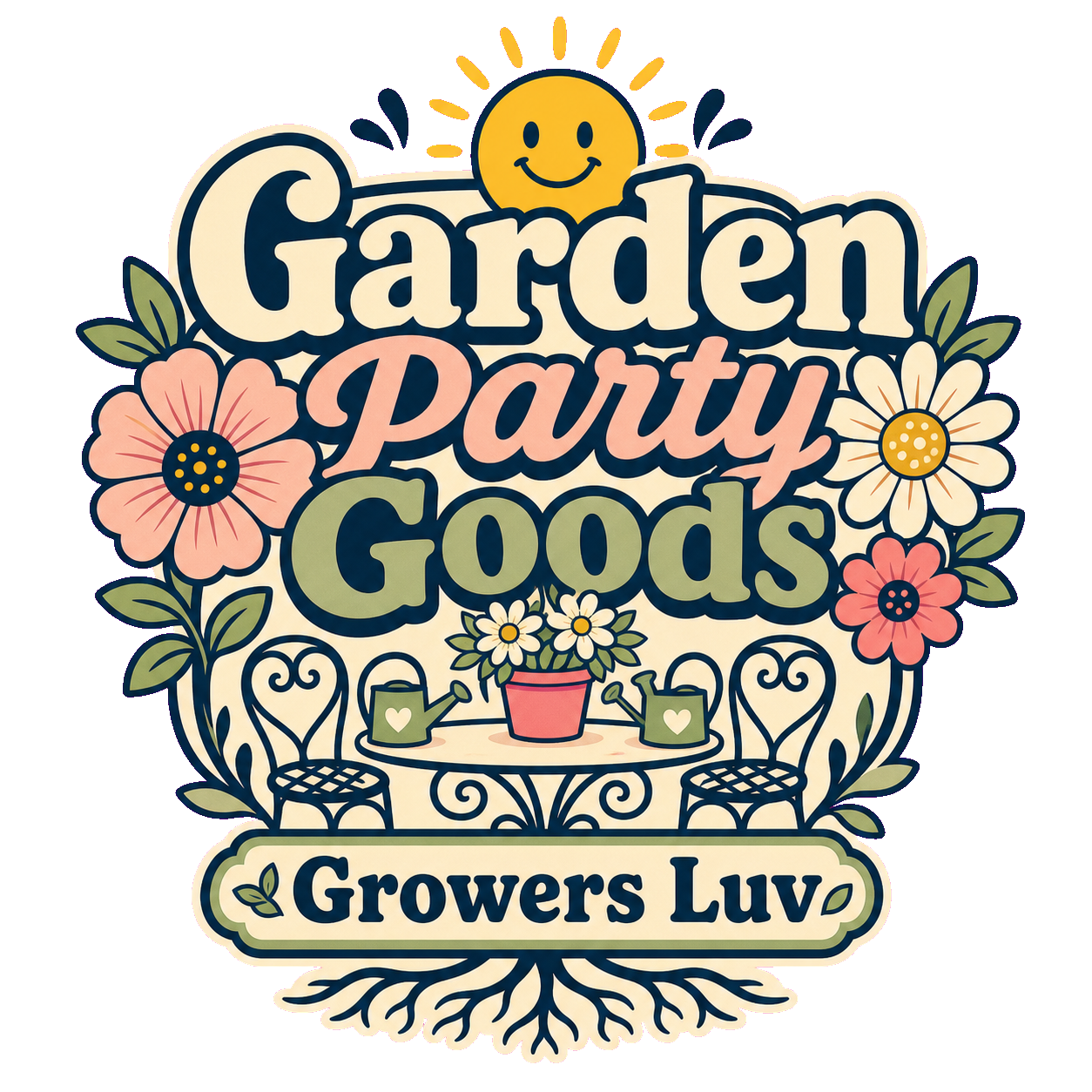 Garden Party Goods Men's Gildan Graphic Tee artwork detail