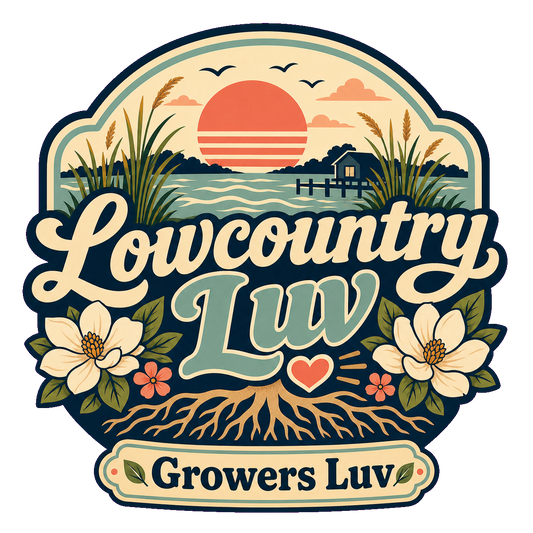 Lowcountry Luv Large Natural Tote Bag artwork detail