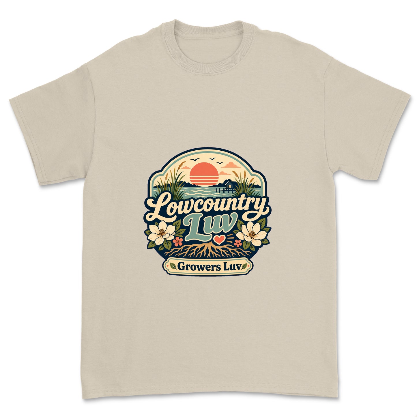Lowcountry Luv Men's Gildan Graphic Tee in Sand