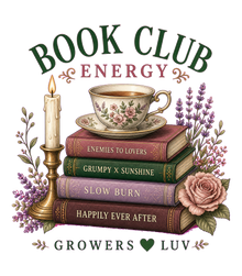Book Club Energy Women's Bella Canvas Graphic Tee