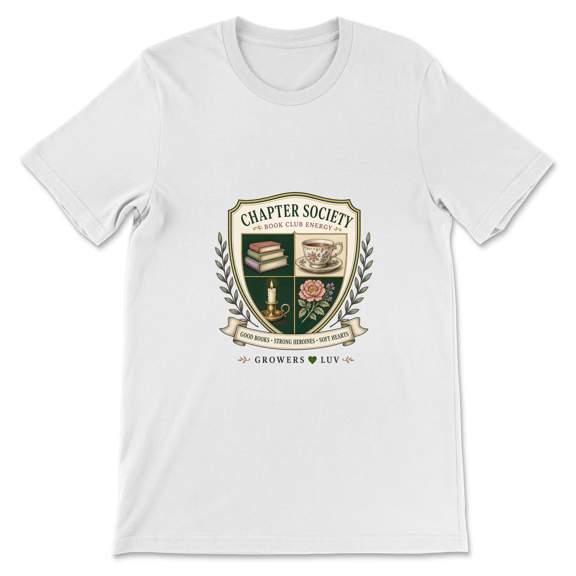 Chapter Society Women's Bella Canvas Graphic Tee in White