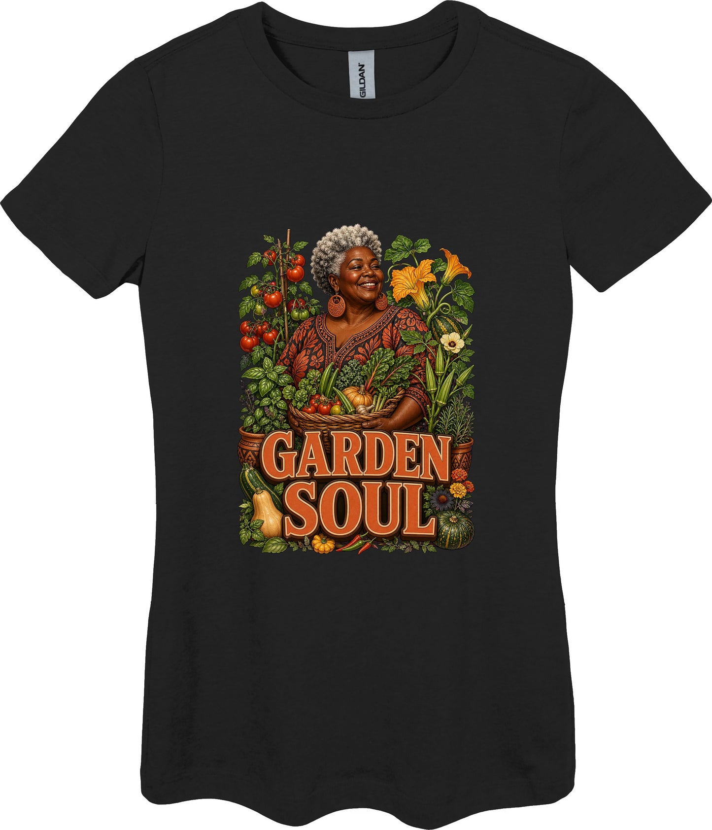 Garden Soul Women's Plant Lover Graphic Tee in Black