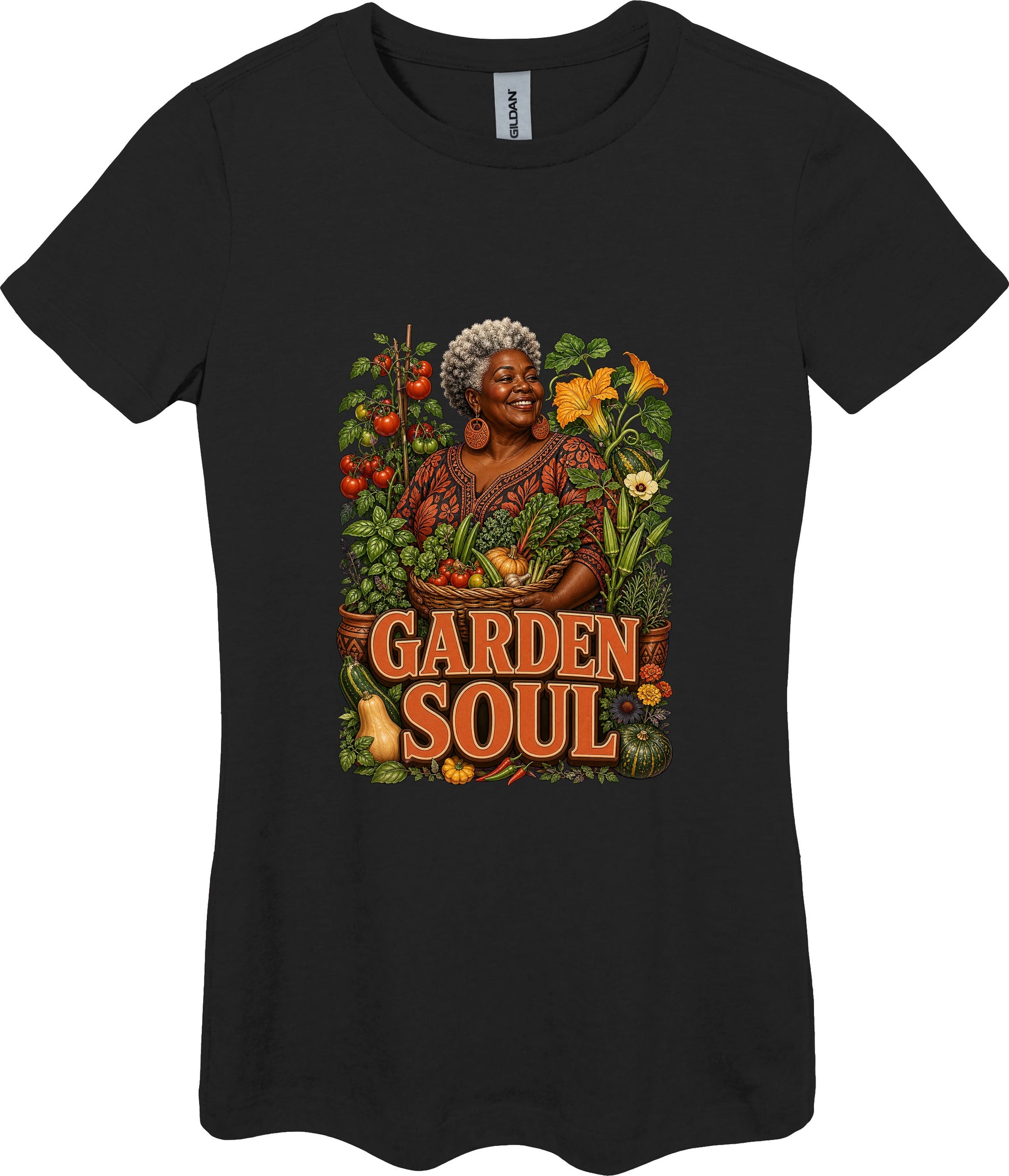 Garden Soul Women's Plant Lover Graphic Tee in Black
