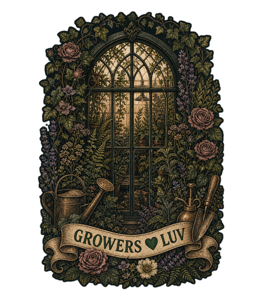 Greenhouse Garden Large Natural Tote Bag artwork detail