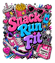 Snack Run Fit Women's Bella Canvas Graphic Tee