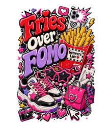 Fries Over Fomo Women's Bella Canvas Graphic Tee