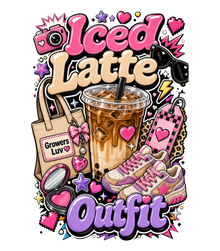 Iced Latte Outfit Women's Bella Canvas Graphic Tee