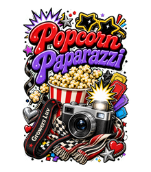 Popcorn Paparazzi Women's Bella Canvas Graphic Tee