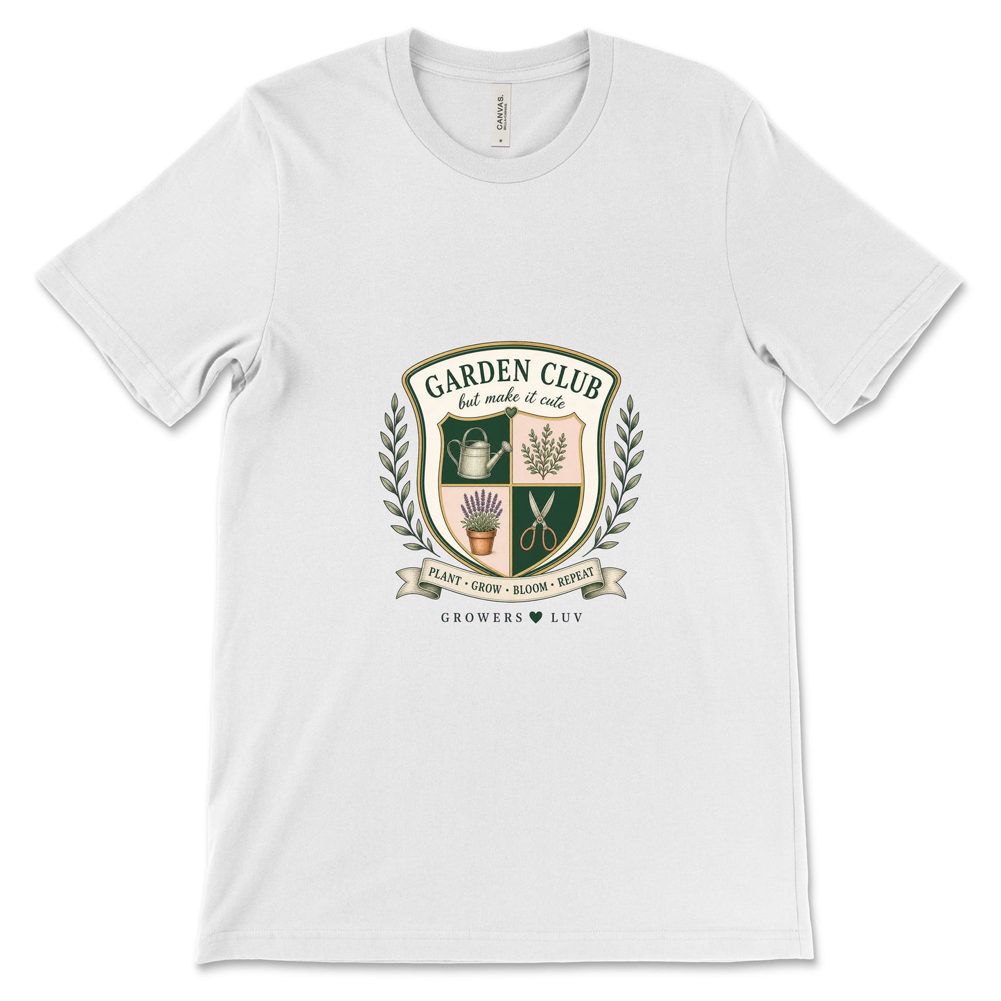 Garden Club Crest Women's Bella Canvas Graphic Tee