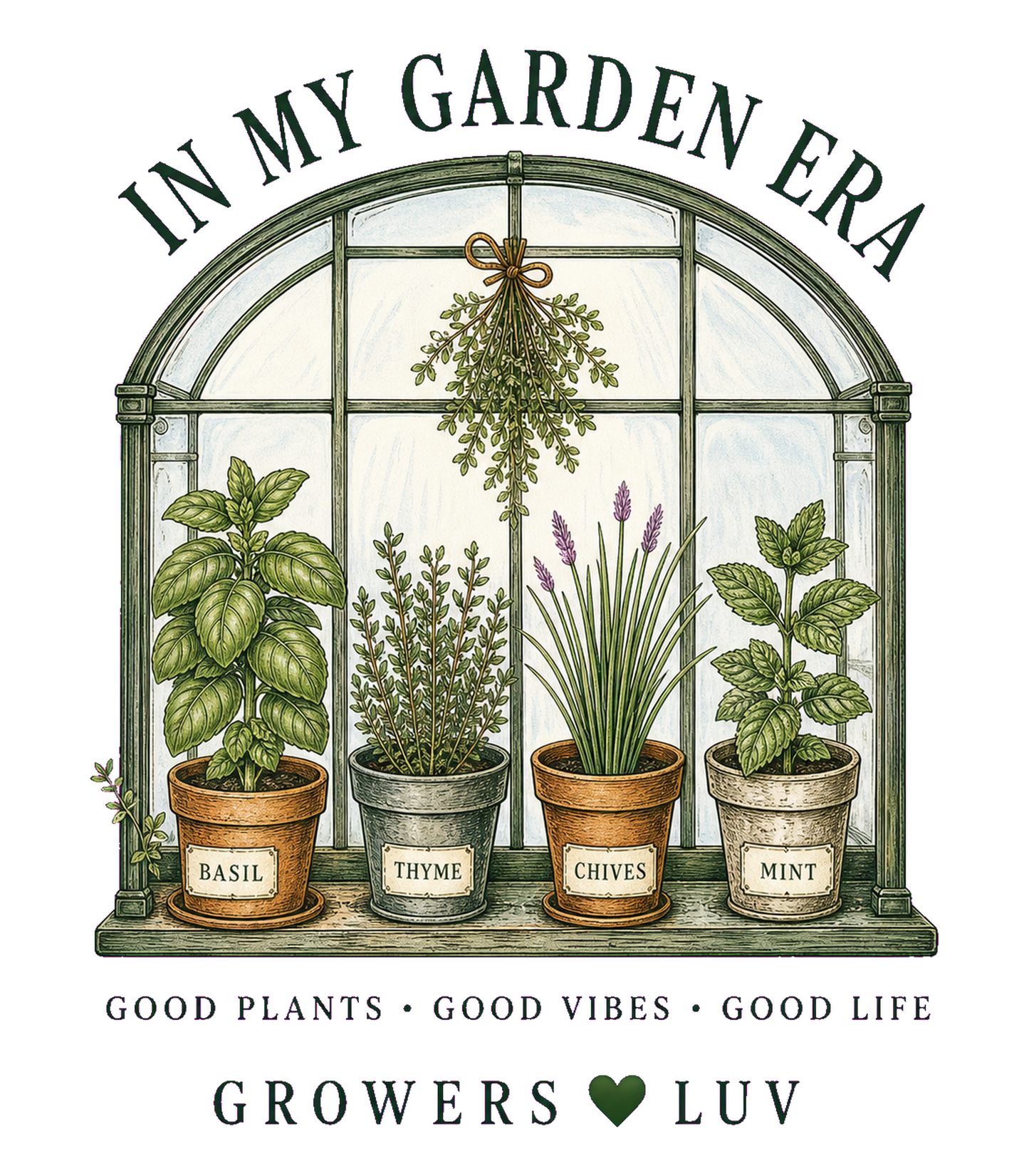 In My Garden Era Women's Bella Canvas Graphic Tee artwork detail