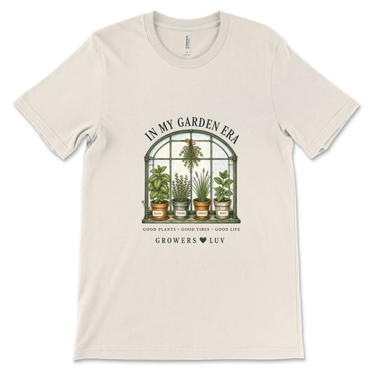 In My Garden Era Women's Bella Canvas Graphic Tee in Natural