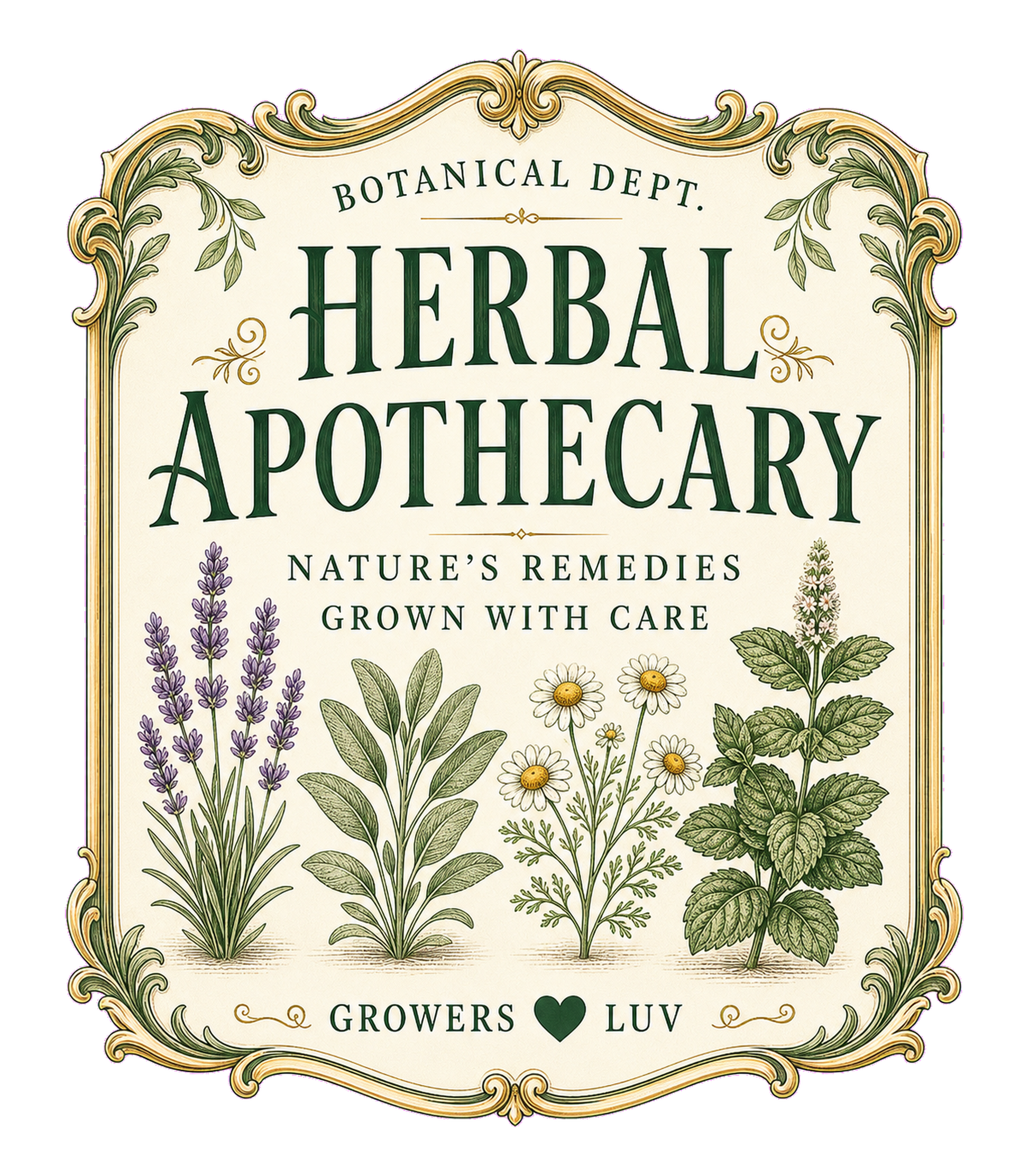 Herbal Apothecary Women's Bella Canvas Graphic Tee artwork detail