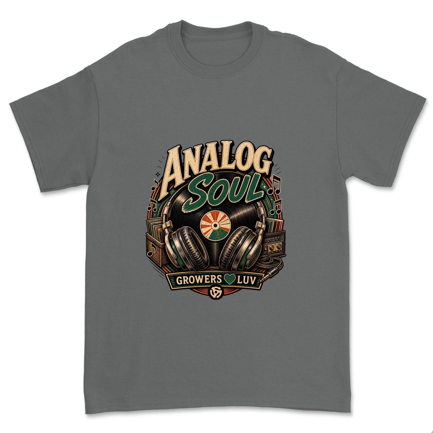 Analog Soul Men's Gildan Graphic Tee in Charcoal