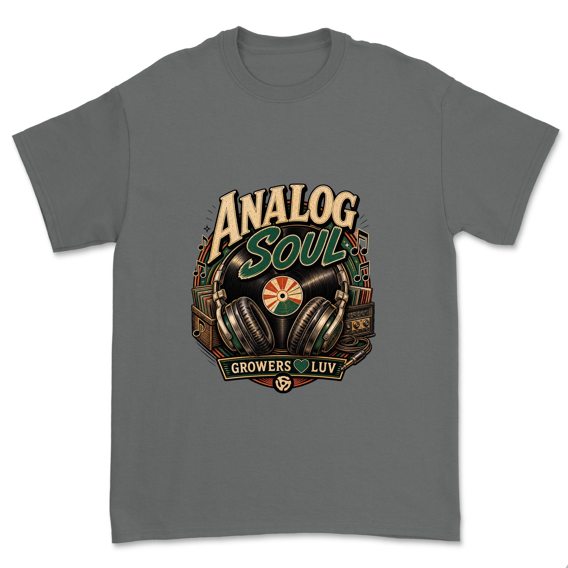 Analog Soul Men's Gildan Graphic Tee in Charcoal