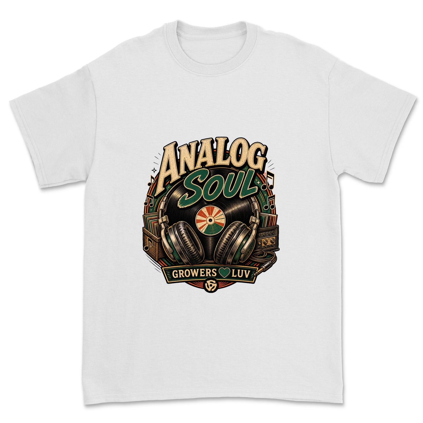 Analog Soul Men's Gildan Graphic Tee in White