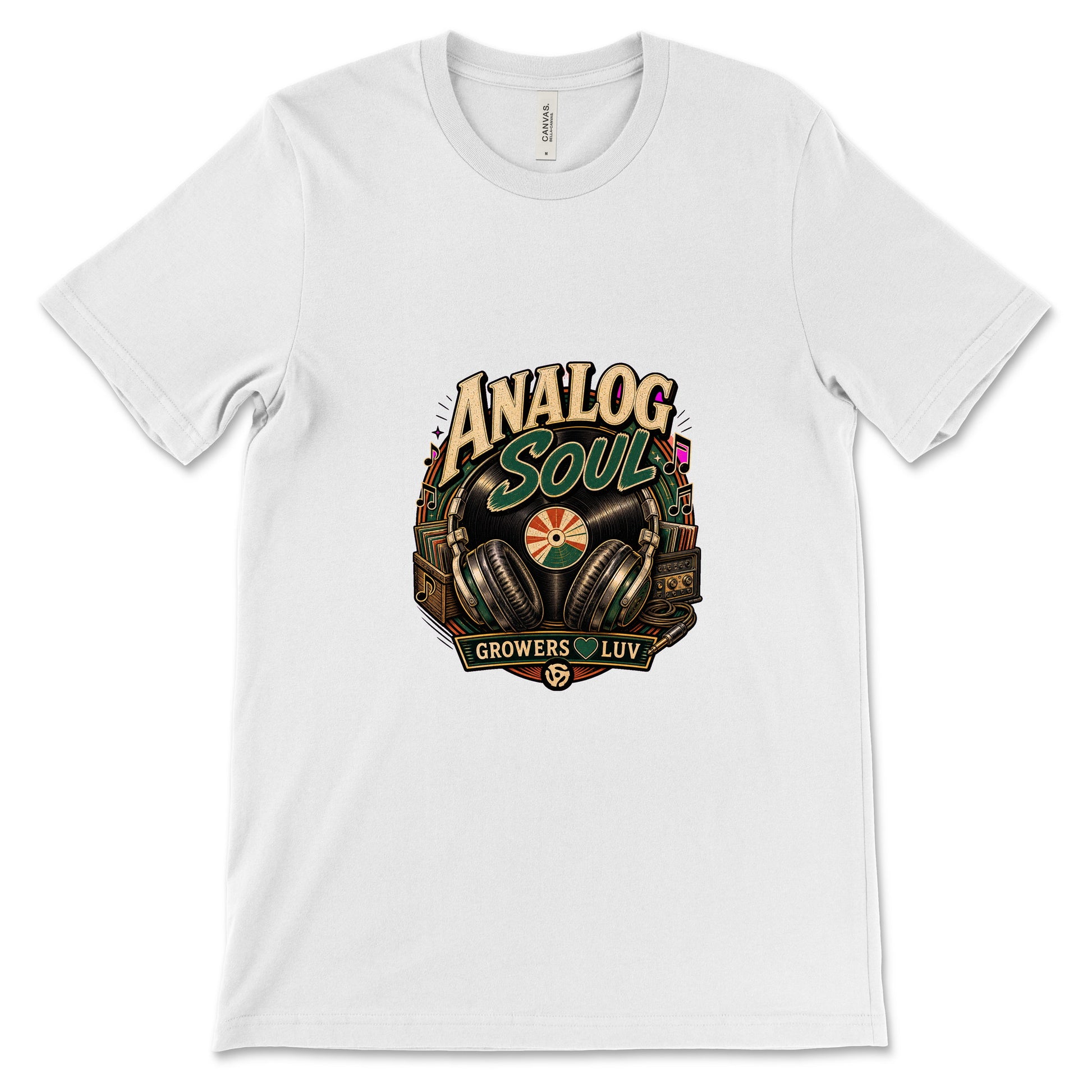 Analog Soul Women's Bella Canvas Graphic Tee in White