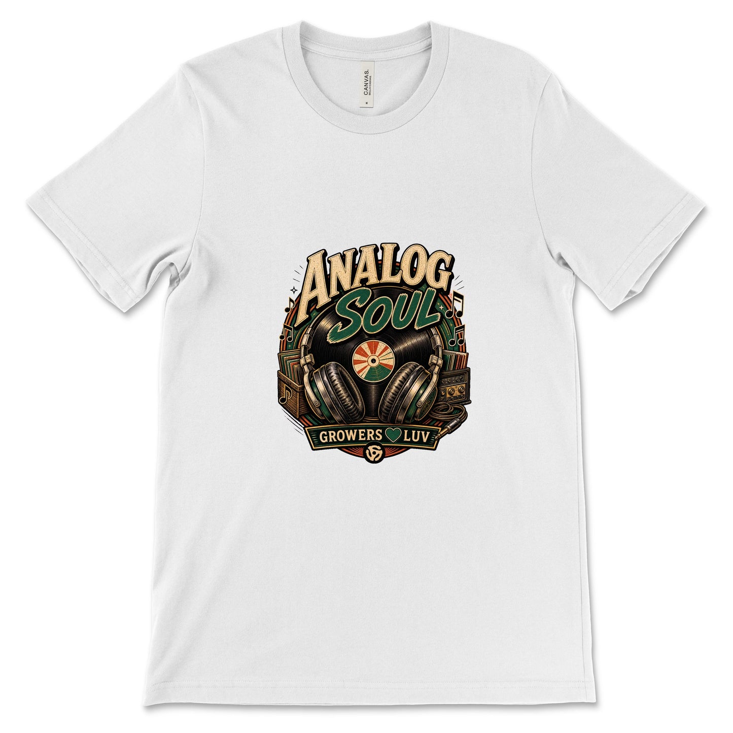 Analog Soul Women's Bella Canvas Graphic Tee in White