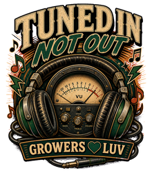 Tuned In Not Out Women's Bella Canvas Graphic Tee