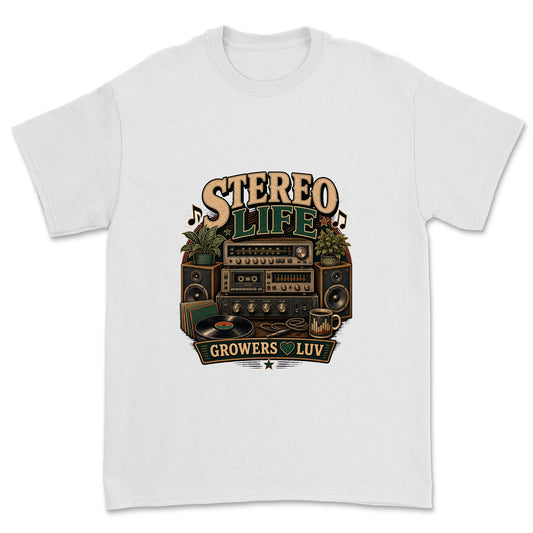 Stereo Life Men's Gildan Graphic Tee in White