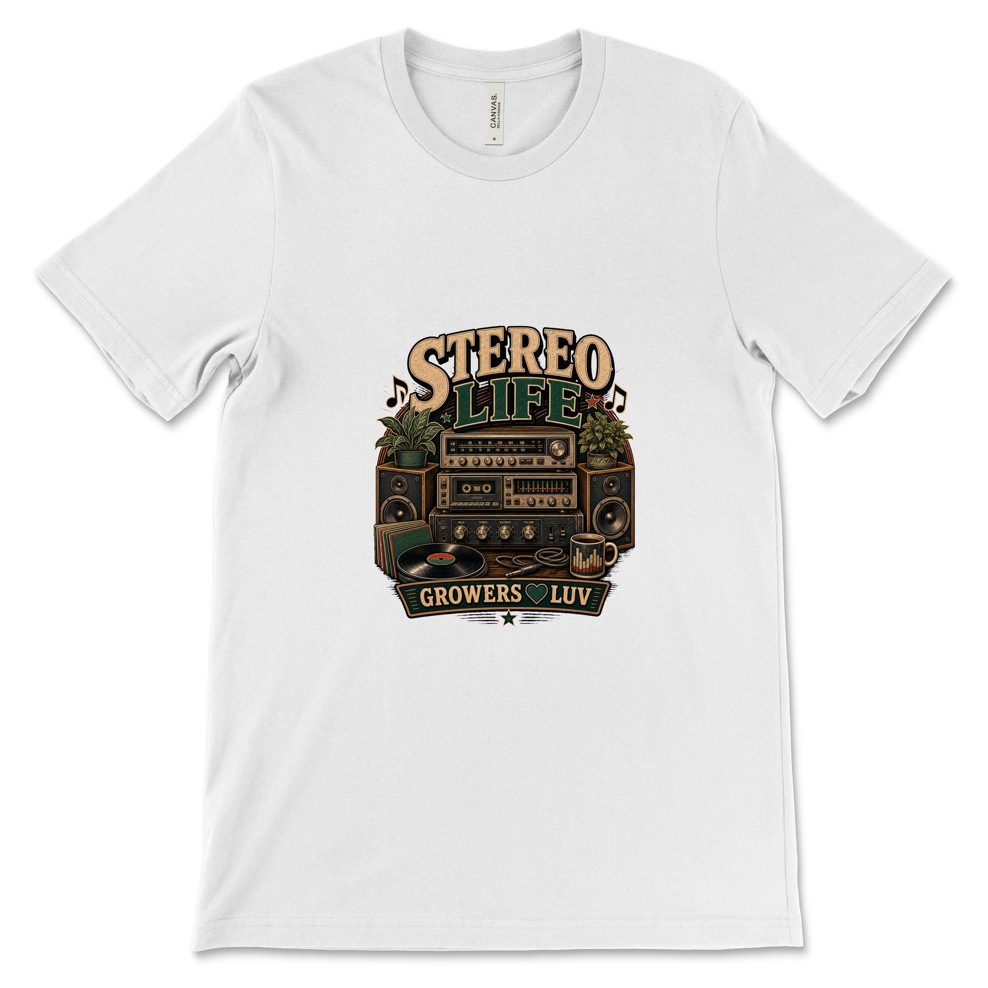 Stereo Life Women's Bella Canvas Graphic Tee in White