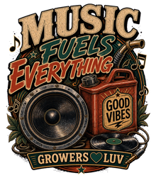 Music Fuels Everything Women's Bella Canvas Graphic Tee