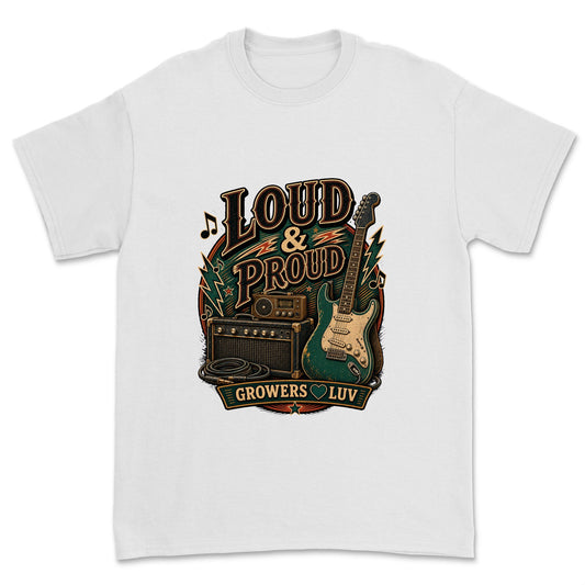Loud And Proud Men's Gildan Graphic Tee in White
