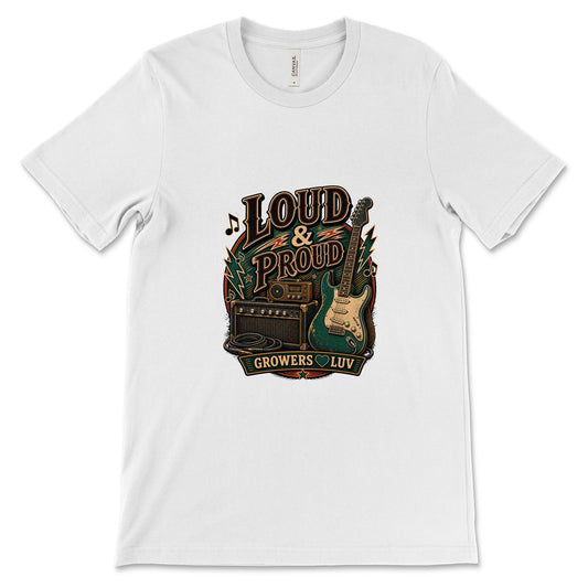 Loud And Proud Women's Bella Canvas Graphic Tee in White