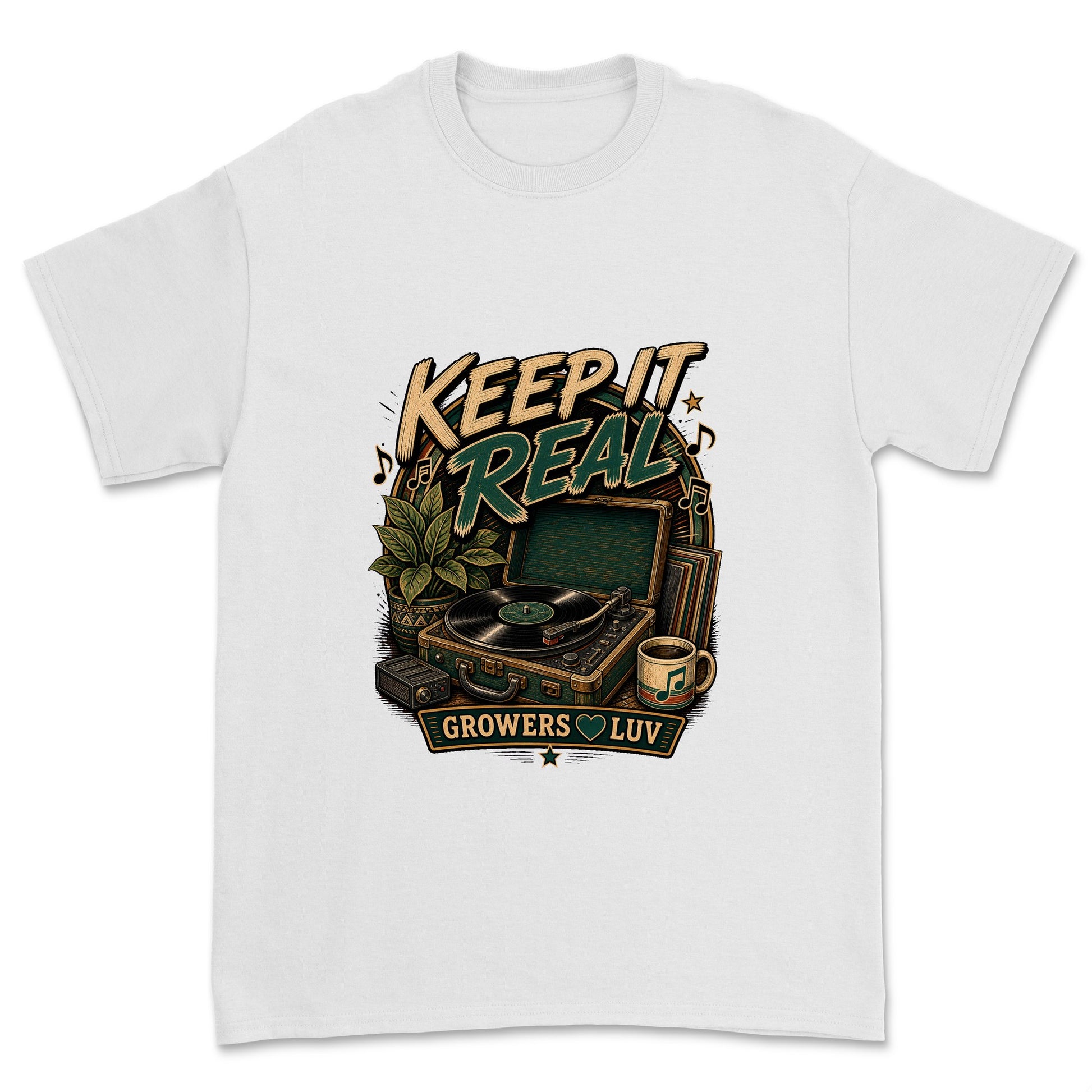 Keep It Real Men's Gildan Graphic Tee in White