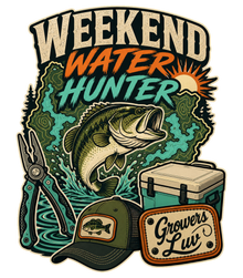 Weekend Water Hunter Large Natural Tote Bag