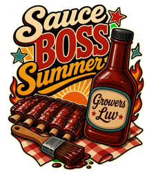 Sauce Boss Summer Large Natural Tote Bag