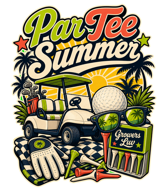 Par Tee Summer Men's Gildan Graphic Tee artwork detail