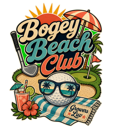 Bogey Beach Club Large Natural Tote Bag