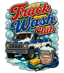 Truck Wash Club Large Natural Tote Bag