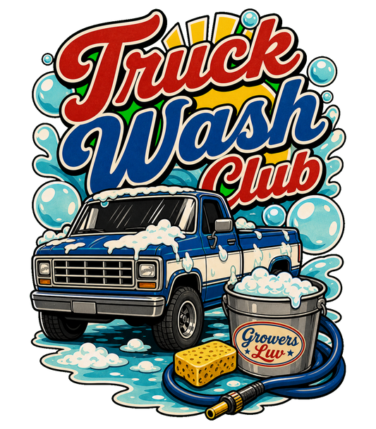 Truck Wash Club Men's Gildan Graphic Tee artwork detail